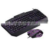 2015 Latest Led Backlit Gaming Mouse and Keyboard Combo