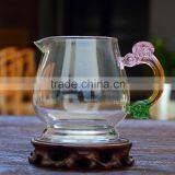 Drinking Glass Tea Cups With Handle thumbnail-2