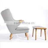 Hotel Project Danish Furniture Papa Bear Chair With Ottoman thumbnail-5