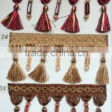 [YZLACE] Tassels Lace curtains Wholesale 11001