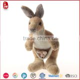 Wholesale Cuddly Toy Plush Kangaroo With Baby Plush Toy