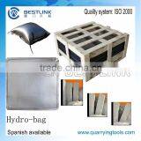 Pedra Empurrando Hydrobags Apos Fio de Serra de Corte