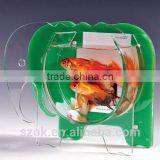Clear Acrylic Handmade Elephant Shape Desktop Fish Tank With Picture