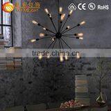 American Country Living Room Creative Wrought Iron Chandelier, Glass Dining Chandelier thumbnail-2