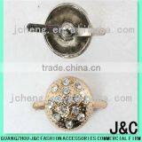 Fashion Round Rhineston Zamac Button