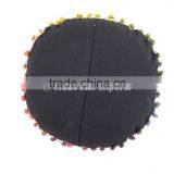 Indian Suzani Round Floor Pillows Cotton Ethnic Uzbek Embroidered Cushion Cover Boho Throw thumbnail-5