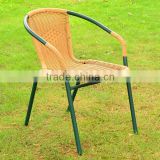 Household Garden terrace outside iron PE cane-like hand-woven cane leisure coffee chairs