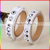 Cartoon Eyes Deisgn Decorative Black Printing Stickers in Roll thumbnail-3