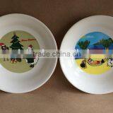 Christmas plastic chip bowl -2 asst XM20039