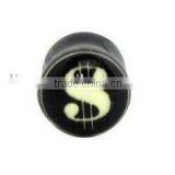 Plug Tunnel With Dollar Logo,ear Plug,body Piercing Jewelry Plug Tunnel thumbnail-1