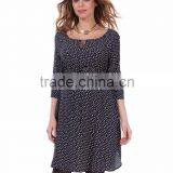 Textured Fabric Maternity Clothes Pregnant Women O-neck thumbnail-2