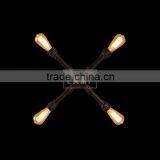 Rusted Barn Wall Sconce Urban Lodge Wall Mount Pipe Deco Wall Lantern thumbnail-6