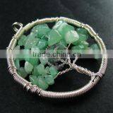 50mm Round Handmade Wiring Tree in Random Green Jade Jasper Stone Pendant Charm DIY Supplies 1820242 thumbnail-3