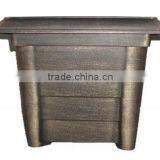 Wood Texture Plastic Flower Pot CF Series thumbnail-1