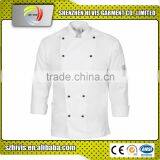 Fashion White Long Sleeve China OEM Cotton Custom Chef Uniform thumbnail-1