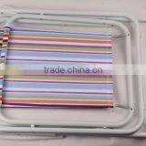 HOT SELL METAL COLOR STRIPE OUTDOOR FOLDING CHAIR thumbnail-6