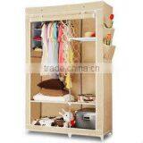 Large Size Metal Furniture Non-woven Wardrobe,Folding Fabric Cloth Wardrobe thumbnail-6