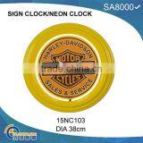 Neon Clock Neon Light Wall Clock thumbnail-3