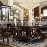 Luxury American Style Elegant Solid Wood Gold Plated Dining Room Furniture Set With Matching Dining Chair(MOQ=1 SET) thumbnail-5