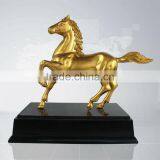 Resin Gold Plate Horse Modern Sculpture thumbnail-1
