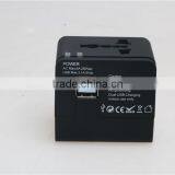 Factory High Quality Universal Travel Adapter With Double USB Charger World Travel Adapter USB Travel Adapter of 1000MA thumbnail-6