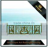 Modern Decorative Brass Finish Integral Balcony Aluminum Deck Railing thumbnail-3