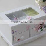 White Wooden Jewelry Box thumbnail-1
