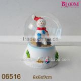 Bloom holiday resin snowman waterball