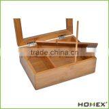 Durable Custom Bamboo Tea Box With 6 Adjustable Compartment/Homex_Factory thumbnail-1