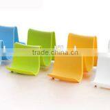 Wave Shape Kitchen Plastic Cooking Utensil Plastic Pot Pan Lid Stand Holder Rack thumbnail-3