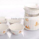 Elegant Ceramic Porcelain Water/Coffee Kettle + 4 Cups thumbnail-1
