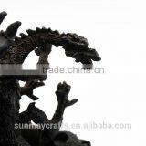 Custom High Quality Resin Black Dragon Statue Deocration for Sale thumbnail-6
