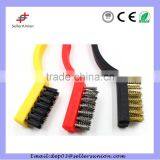 Zinc Coated Wire Brush With3 Colors Plastic Handle thumbnail-3