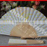 Hand Painted Spanish Wooden Fan Floral Style thumbnail-2