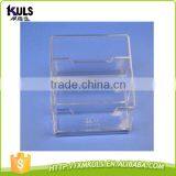 Three Layers Transparent Plastic Business Card Case thumbnail-2
