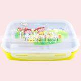1L 3 Compartments Stainless Steel Tiffin Lunch Box thumbnail-3