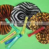 Safari Print Folding Fans thumbnail-1