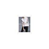 New 3/4 Puff Sleeve Embroidery Cotton Casual Blouse Design in White Color thumbnail-5