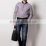 New Design Contrast Fabric Made to Measure Cotton Slim Men Shirt BSZ0079 thumbnail-3