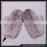 CX-A-60K Hand Knitted Elastic Genuine Women Mink Fur Gloves thumbnail-5
