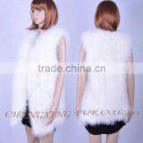 CX-G-B-137E Genuine Feather Dress Lady 's Vest thumbnail-4
