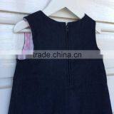 OEM Wholesale Price Baby Girl Clothes Denim Dress thumbnail-3