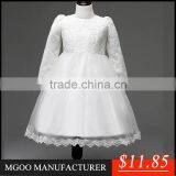 MGOO Boutique Clothing Korea Sryle Lace Dress For Girl White And Pink 2-9 Years Old Dresses Infant MGT004 thumbnail-2