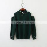 2-6 Years Wholesale 2017 New Fashion Winter Girls Knitted Sweater Long Sleeve Shoulderless Pullover Girls Sweaters thumbnail-4