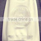 Fashion Scuba Crewneck Sweatshirt Embossed Pullover thumbnail-5