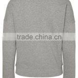 2016 Wensfashion Costume Women Leather and LightGrey Long Sleeved Sweatshirt With Hood thumbnail-4