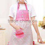 Fashionable Kitchen Waterproof and Oil Floral Sleeveless Apron Promotional Aprons Customized Advertising thumbnail-3