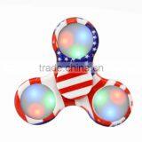 Fingertip Gyro Camouflage LED Glow Gyro Hand Spinner Frilly Fidget With Switch Painted Toys thumbnail-3