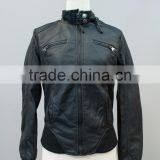 Vintage Women's Slim Biker Motorcycle PU Leather Zipper Jacket Punk Rock#LPU0331 thumbnail-1