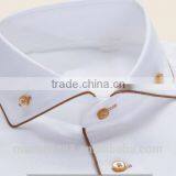 2017 Custom Slim Fit White Cotton Dress Shirts thumbnail-2